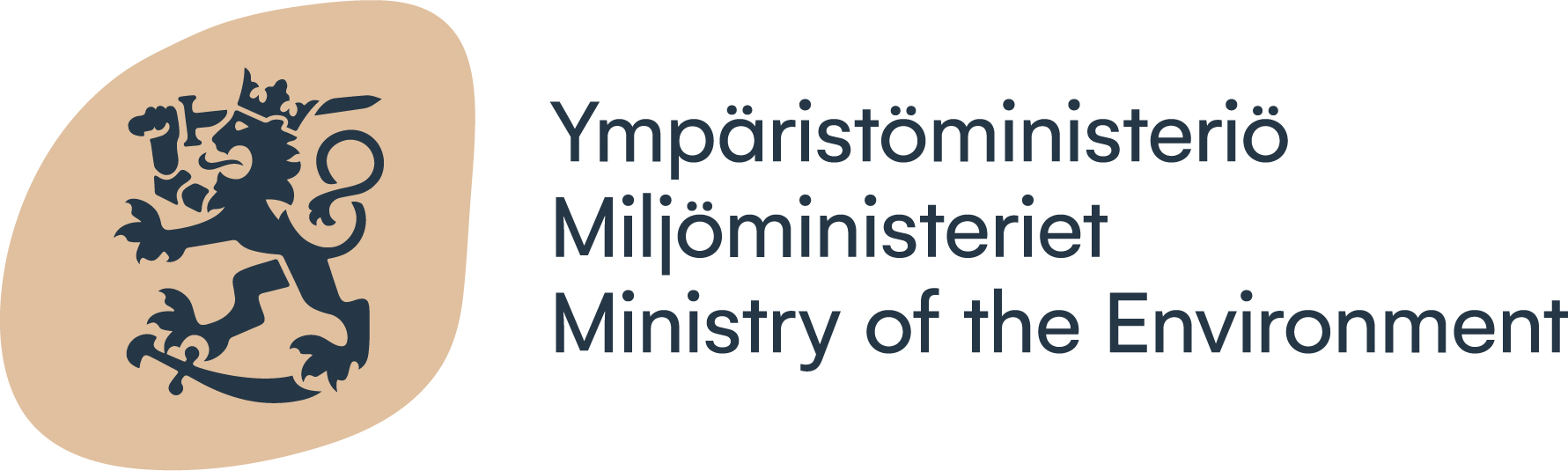 Ympäristöministeriön logo.